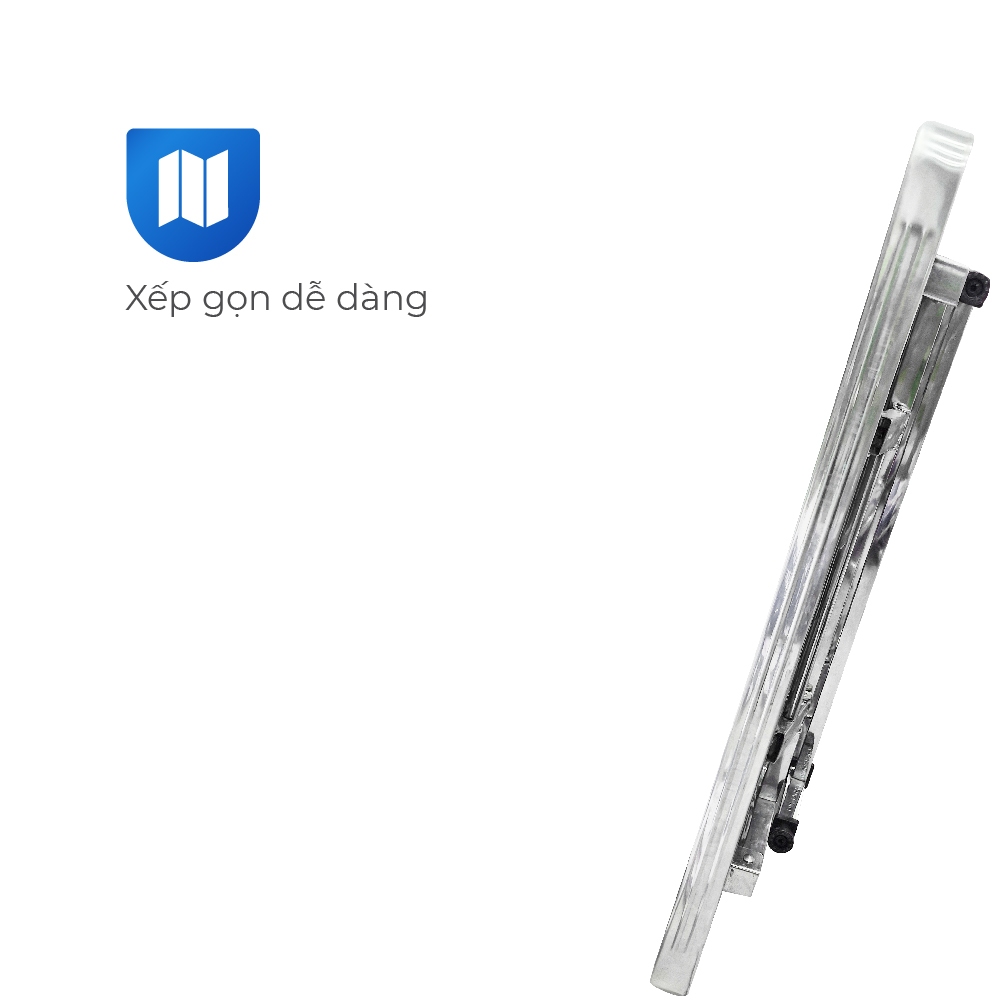 Bàn inox gấp gọn Felix Ceto QUI PHÚC, gấp gọn thông minh, tăng chỉnh chiều cao phù hợp mọi loại ghế