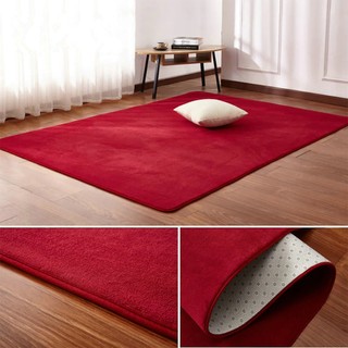 Thảm Tròn chụp ảnh ,decor phòng màu đỏ đô nhung nỉ JAFUMA 3 kích thước 80cm,1m,1m2