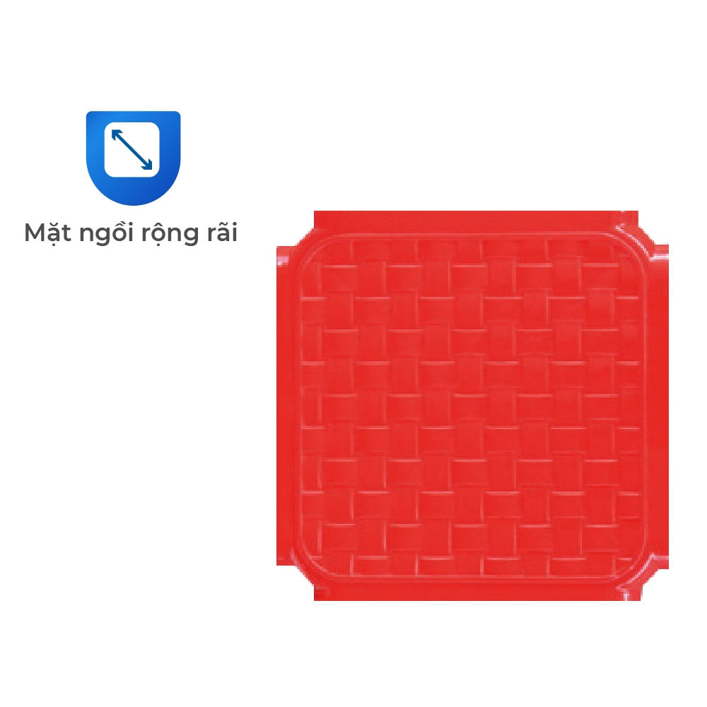 Ghế nhựa cao QUI PHÚC, mặt vuông, combo 4,6,10 ghế, tiện lợi, chống trượt an toàn, chịu lực 90kg