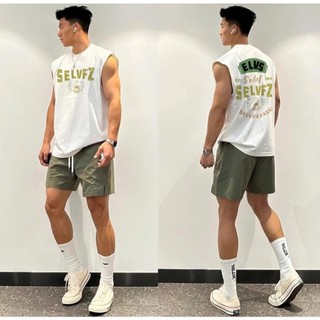 Áo TankTop Phối Chữ FELVFZ  Xanh Lá 2 Mặt Trẻ Trung Sành Điệu Chất Liệu Cotton Mùa Hè Thoáng Mát Mền Mịn