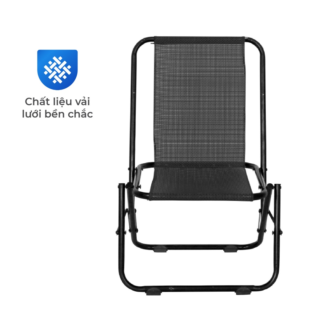 Ghế cà phê Win QUI PHÚC, lưng lưới thấp, thoáng khí, thoải mái, gấp gọn tiện lợi, dễ sử dụng