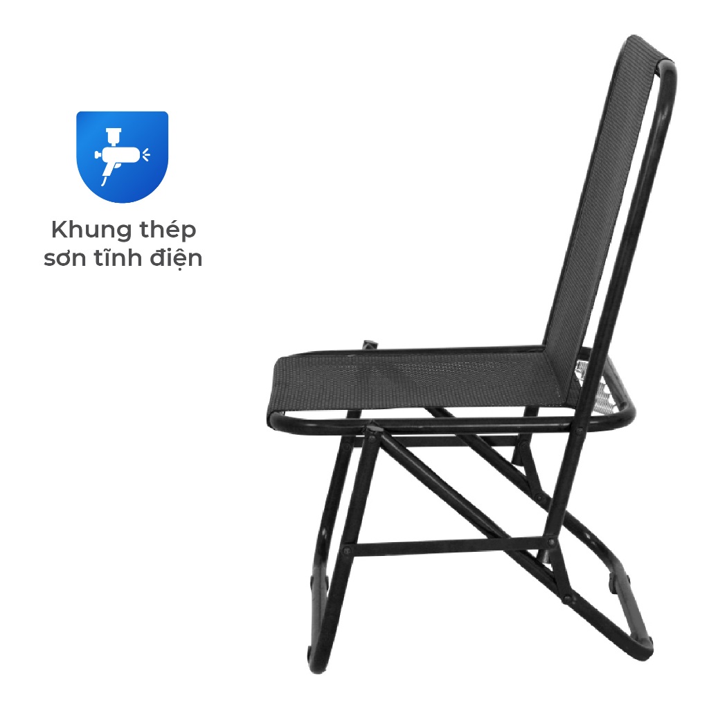 Ghế cà phê Win QUI PHÚC, lưng lưới thấp, thoáng khí, thoải mái, gấp gọn tiện lợi, dễ sử dụng