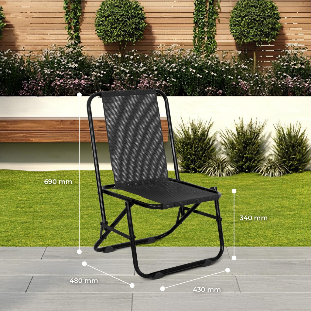 Ghế cà phê Win QUI PHÚC, lưng lưới thấp, thoáng khí, thoải mái, gấp gọn tiện lợi, dễ sử dụng