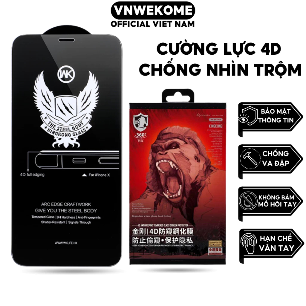 kính Cường Lực iPhone Chống Nhìn Trộm 360 Độ và 28 Độ dành cho iPhone X đến 17 pro max