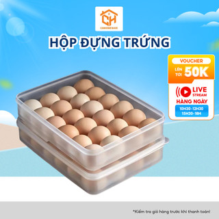 Khay Đựng Trứng 6786 Việt Nhật Hộp Lưu Trữ Trứng 24 Ngăn Trong Tủ Lạnh Cam Homeware