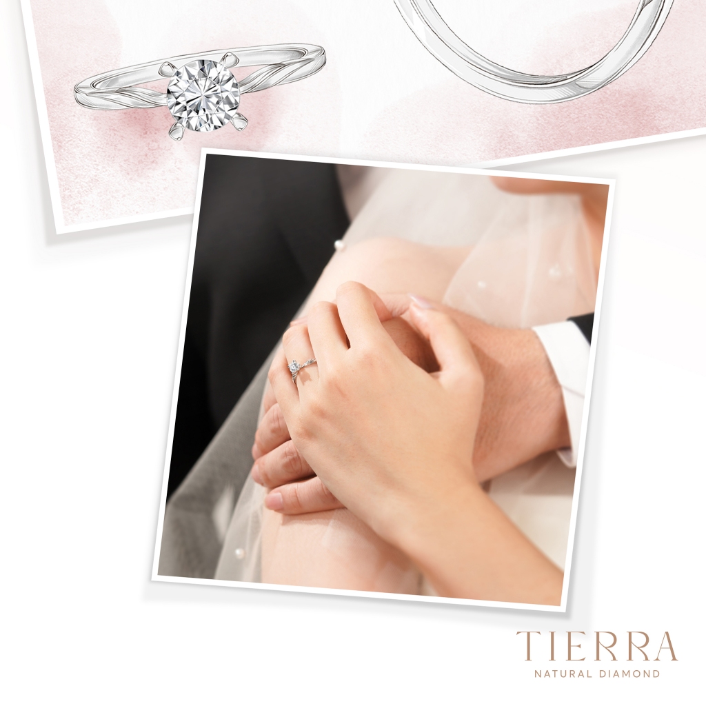 [CHAT TRƯỚC KHI ĐẶT] Nhẫn Cầu Hôn Tierra NCH1317 Vàng 14K 18K, Tấm CZ/ KC, Thiết Kế Sang Trọng Tinh Tế, Nhẫn Hẹn Ước