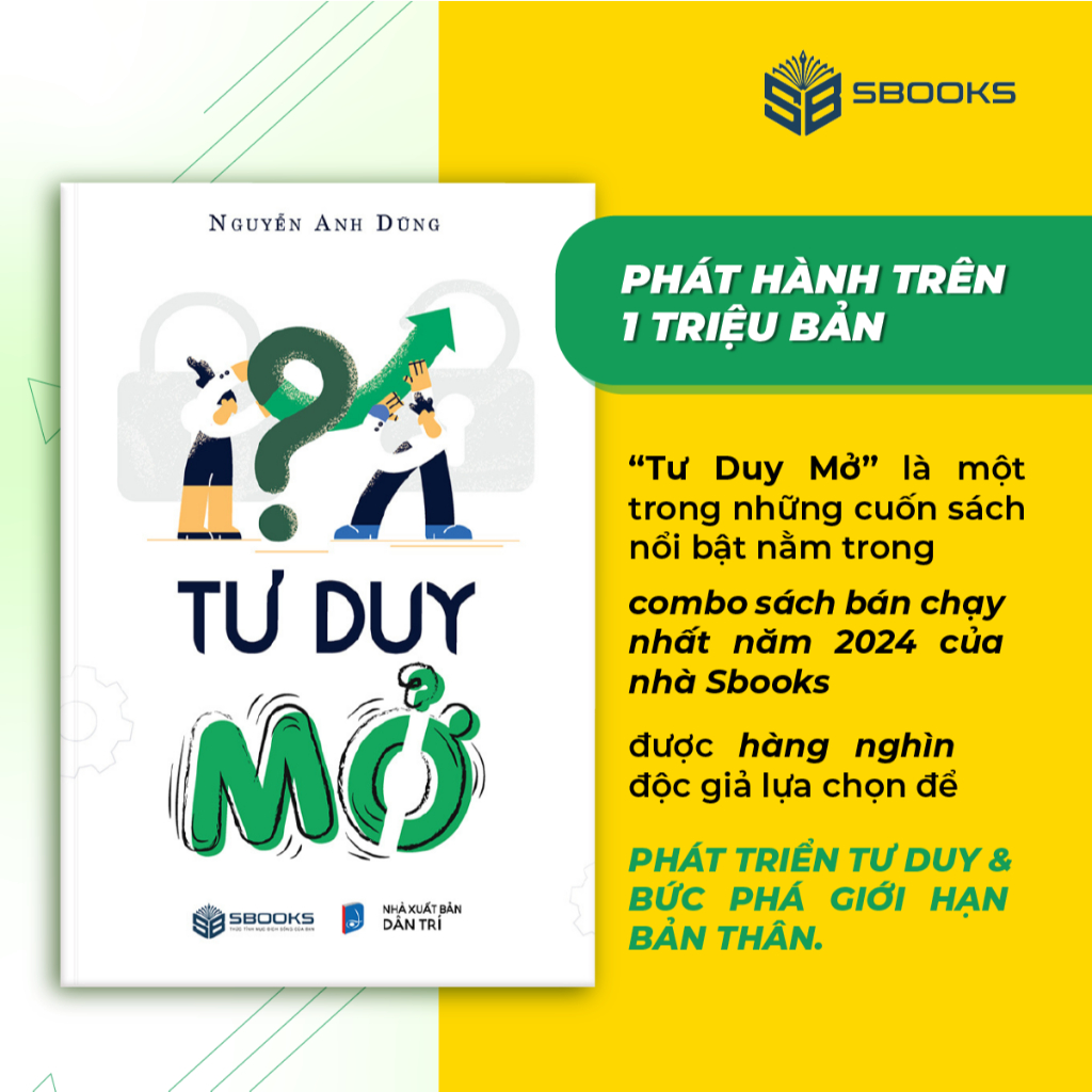 Sách - Tư Duy Mở (Nguyễn Anh Dũng) - Sbooks Store