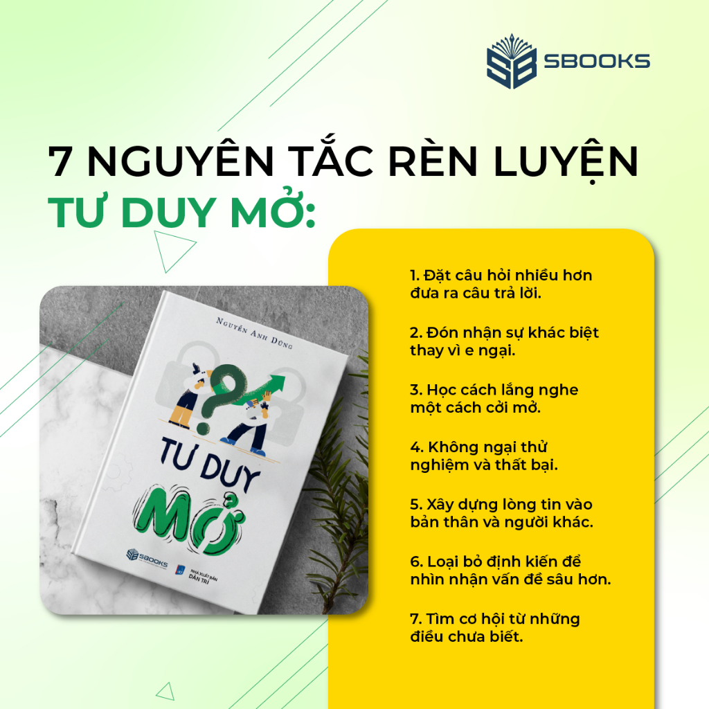 Sách - Tư Duy Mở (Nguyễn Anh Dũng) - Sbooks Store