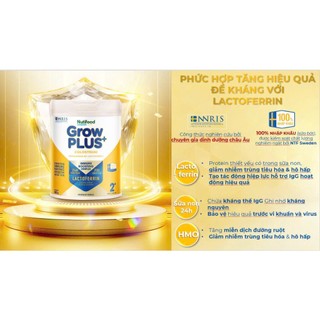 Sữa Bột Nutifood GrowPLUS+ Colostrum Lactoferrin lon 800g
