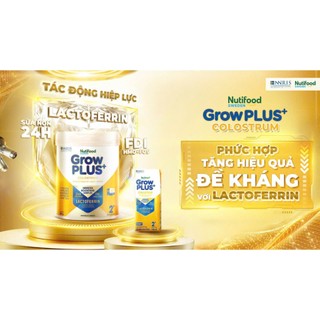 Sữa Bột Nutifood GrowPLUS+ Colostrum Lactoferrin lon 800g