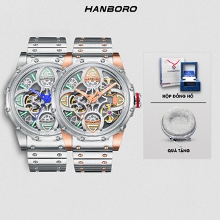 Đồng Hồ HANBORO 8851 Mặt cánh 4 cánh hoa Bản kim loại Chính Hãng | Tặng kèm bóp đựng đồng hồ [48]