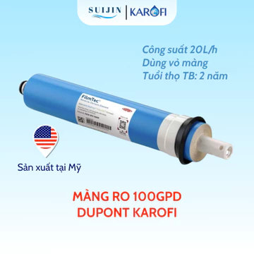 Màng RO Dupont KAROFI Công Suất 100GPD 20L/H Mã TW30-1812-100HR Màng Rời Có Vỏ Màng Bên Ngoài