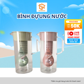 Bình đựng nước nhựa có lõi lọc trà 1700ml và 2000ml  cao cấp, ca nhựa PP có tay cầm nhập khẩu JKC CamCamHome
