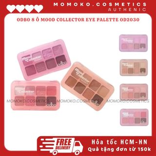 Bảng Phấn Mắt Và Má Hồng ODBO Mood Collector OD2030 Và Eye Blush Crush ODS04 Nhiều Tông Màu Dễ Dùng