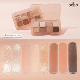 Bảng Phấn Mắt Và Má Hồng ODBO Mood Collector OD2030 Và Eye Blush Crush ODS04 Nhiều Tông Màu Dễ Dùng