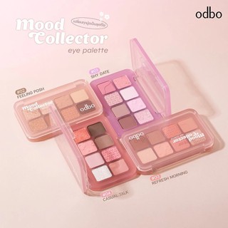 Bảng Phấn Mắt Và Má Hồng ODBO Mood Collector OD2030 Và Eye Blush Crush ODS04 Nhiều Tông Màu Dễ Dùng