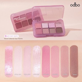 Bảng Phấn Mắt Và Má Hồng ODBO Mood Collector OD2030 Và Eye Blush Crush ODS04 Nhiều Tông Màu Dễ Dùng