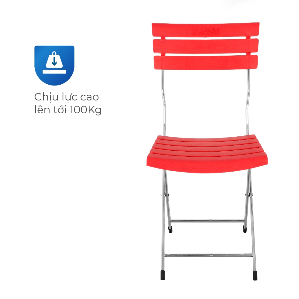 Ghế cà phê gấp gọn QUI PHÚC, khung inox, chắc chắn, gấp gọn tiện lợi, dùng cho quán cà phê, du lịch