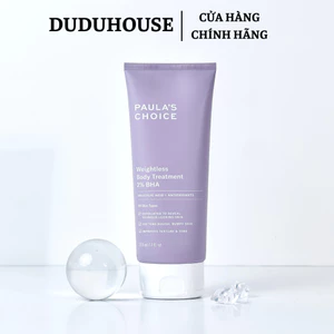 Kem dưỡng thể BHA 2% Body Paulas Choice Weightless Body Treatment Giảm Viêm Lỗ Chân Lông 210ml Dudu