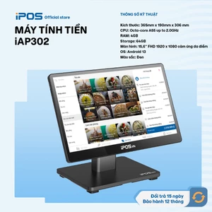 MÁY TÍNH TIỀN IPOS IAP302 - Máy tính tiền cảm ứng Android - FREESHIP!