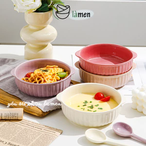 Bát Sứ Cỡ Lớn, Bát Ăn Mỳ Có Quai Cầm Tiện Lợi SET006