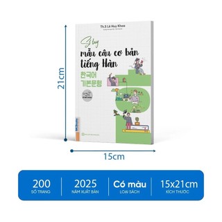 Sách - Sổ Tay Mẫu Câu Cơ Bản Tiếng Hàn (Học Tiếng Hàn Cùng Thầy Lê Huy Khoa)