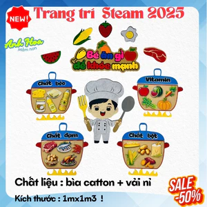 Tranh góc Steam , Steam mầm non , Tranh góc , góc stream mầm non, tranh dán tường, trang trí lớp học - Mầm non Anh Hoa