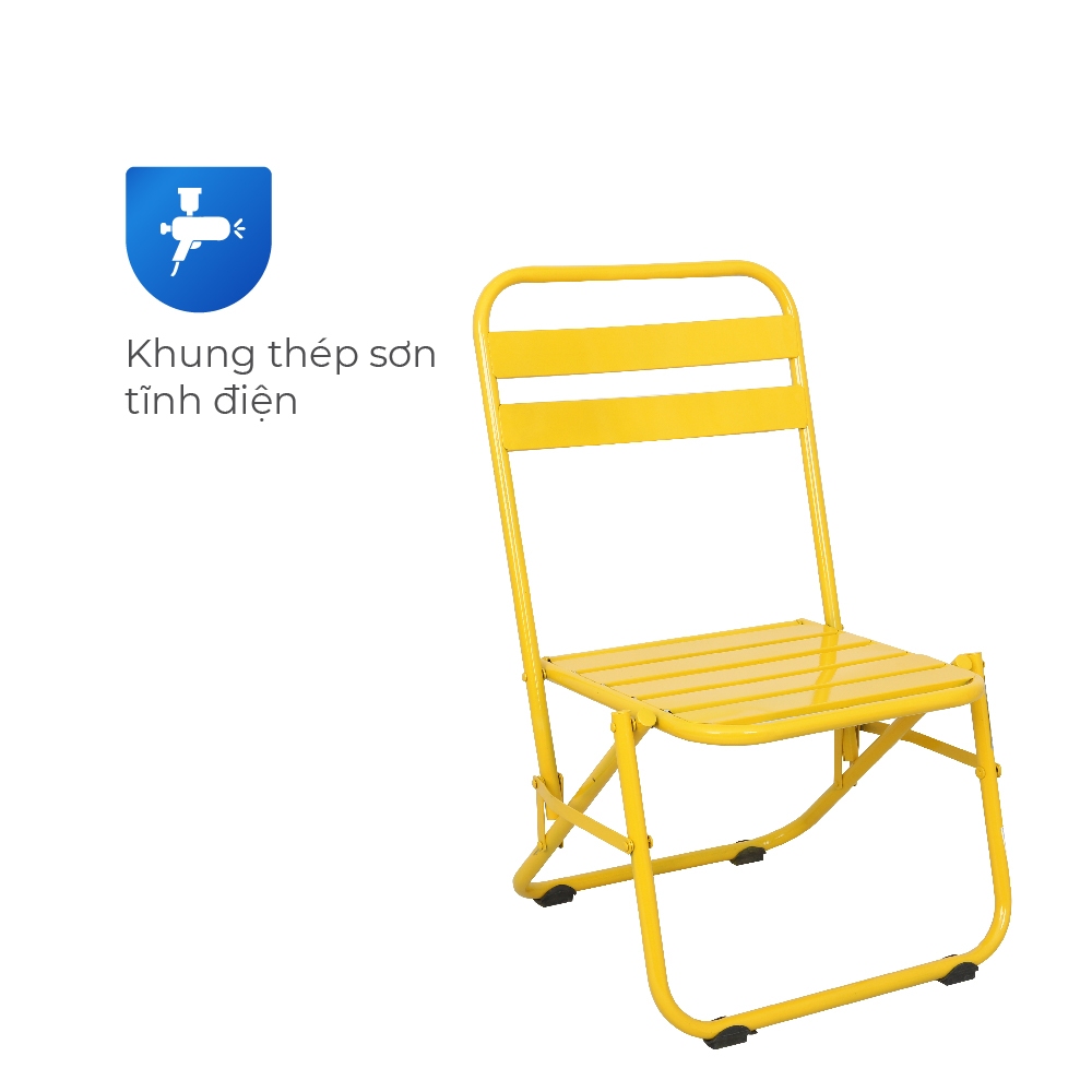 [HỎA TỐC] Ghế cà phê Beto Win QUI PHÚC, gấp gọn tiện lợi, khung thép chắc chắn, chịu lực tốt