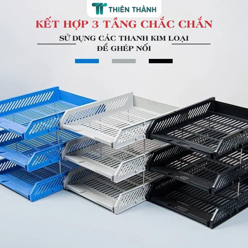 Kệ Đựng Hồ Sơ Để Bàn Làm Việc Nhiều Ngăn - Khay Sắp Xếp Tài Liệu Văn Phòng, Học Tập, Bền Đẹp