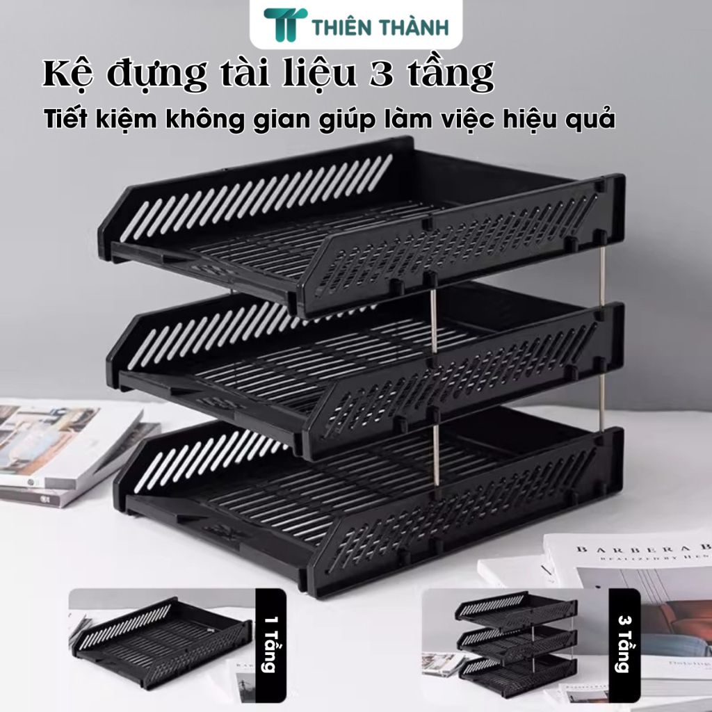Kệ Sách Mini Đa Năng Để Bàn - Khay Phân Loại Tài Liệu A4 Chống Trượt, Hỗ Trợ Sắp Xếp Sách Vở Và Tài Liệu Gọn Gàng