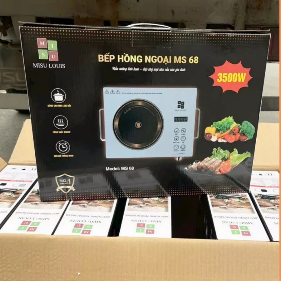 [ Cảm ứng Tiếng Việt ] Bếp hồng ngoại MISU LOUIS MS68 công suất 3500W không kén nồi, an toàn,tiết kiệm điện