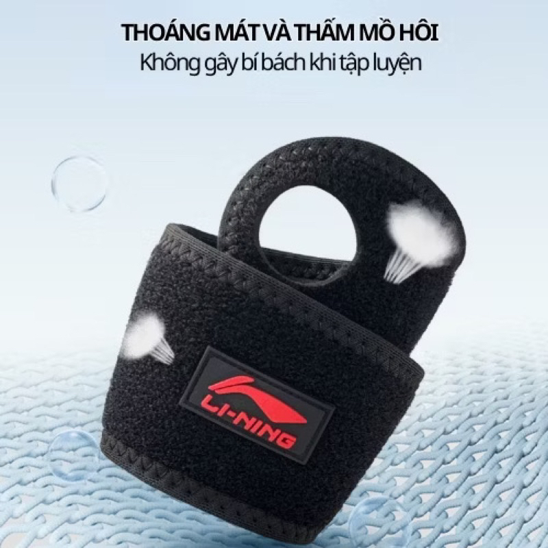 🆘NEW🆘Băng cuốn cổ tay Li-ning, bảo vệ cổ tay, phòng ngừa chấn thương LQAM654-1.
