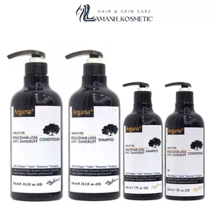 Cặp dầu gội xả Argana Oil Reduce hair-loss anti-Dandruff 500ml -750ml sạch gàu ngăn gàu mềm mượt