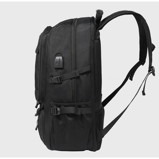 Balo đa năng 50-80L đựng đồ du lịch, balo leo núi nam chống nước, có cổng sạc USB, ngăn laptop B02.
