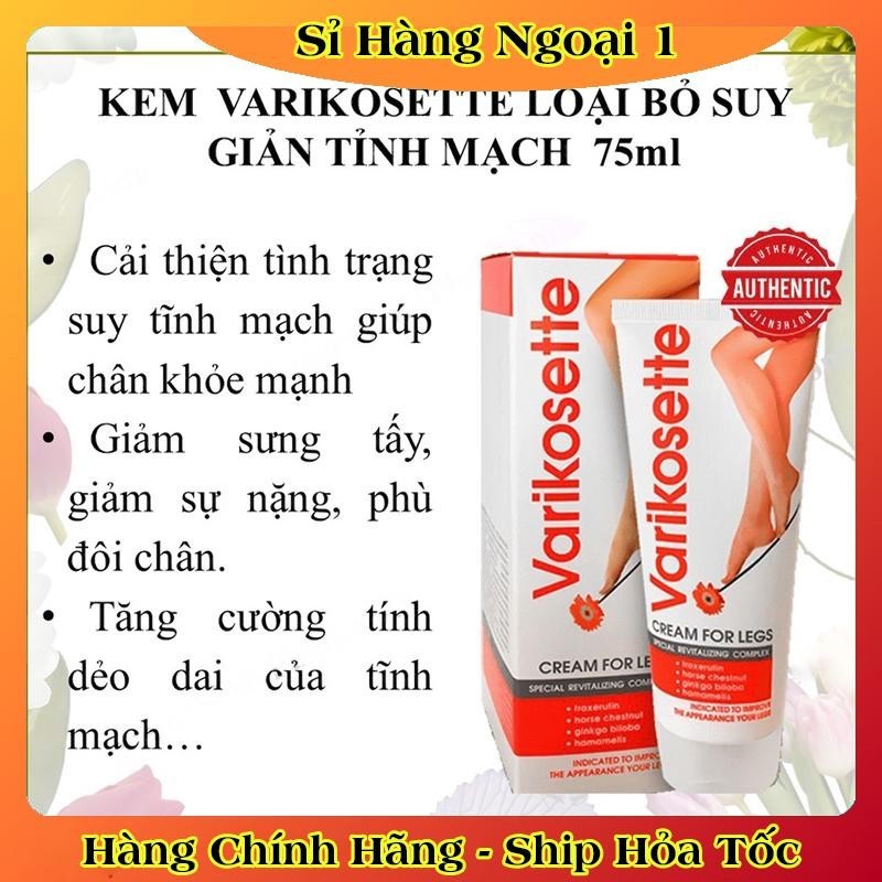 [DATE MỚI] Kem Giãn Tĩnh Mạch VARIKOSETTE Nga Cải Thiện Lưu Thông Máu Giữ Lại Vẻ Đẹp Cho Đôi Chân
