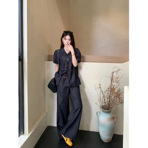 Sét denim retro style thời trang nữ phong cách mới 2024