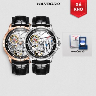 Đồng Hồ HANBORO G-906 Cơ Da Chính Hãng |Tặng kèm bóp đựng đồng hồ [32]