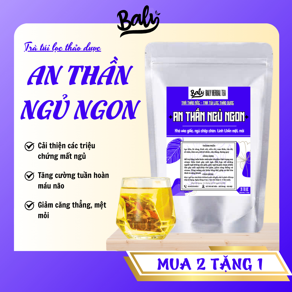Trà Thảo Dược An Thần - Hình ảnh thực tế