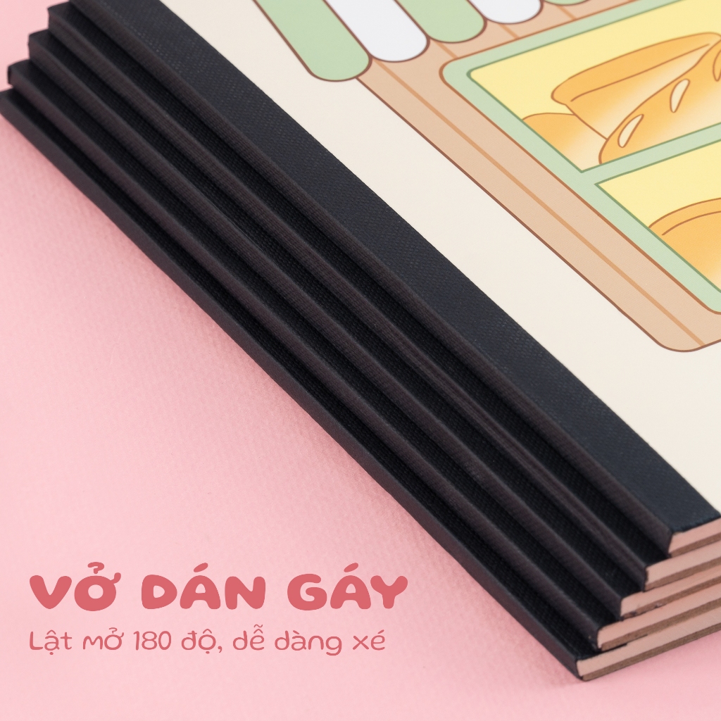 Sổ Vẽ Capybara A4 MONDEZ Chống Lóa Mắt Giấy 100GSM 20 Tờ Phù Hợp Sketch Sử Dụng Chì Màu, Sáp Màu
