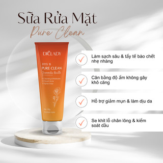 [Dr.Lady Chính Hãng] Sữa Rửa Mặt Dr.Lady Pure Clean Giúp Làm Sạch Da Nhẹ Nhàng, Dưỡng Ẩm Da, Không Gây Khô Căng Da
