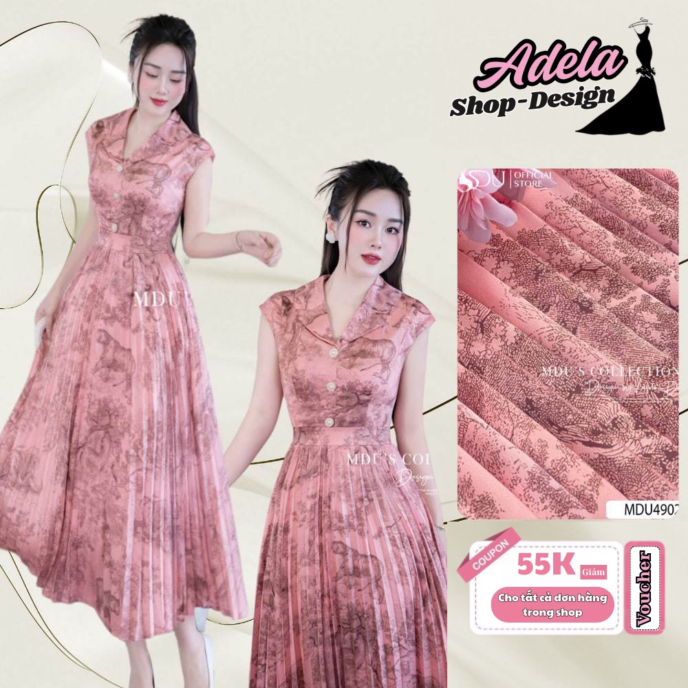 Váy Thiết Kế ADELA DESIGN Với Chất Liệu Twist Satin Mang Đến Cho Nàng Vẻ Đẹp Sang Trọng MDU4902