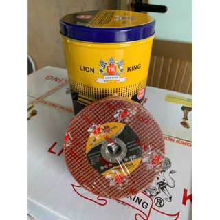Hộp 100 viên - đá cắt sắt,inox  hiệu Lionking 2 màu xanh,đỏ (107x1.2x16mm) Hàng loại 1.