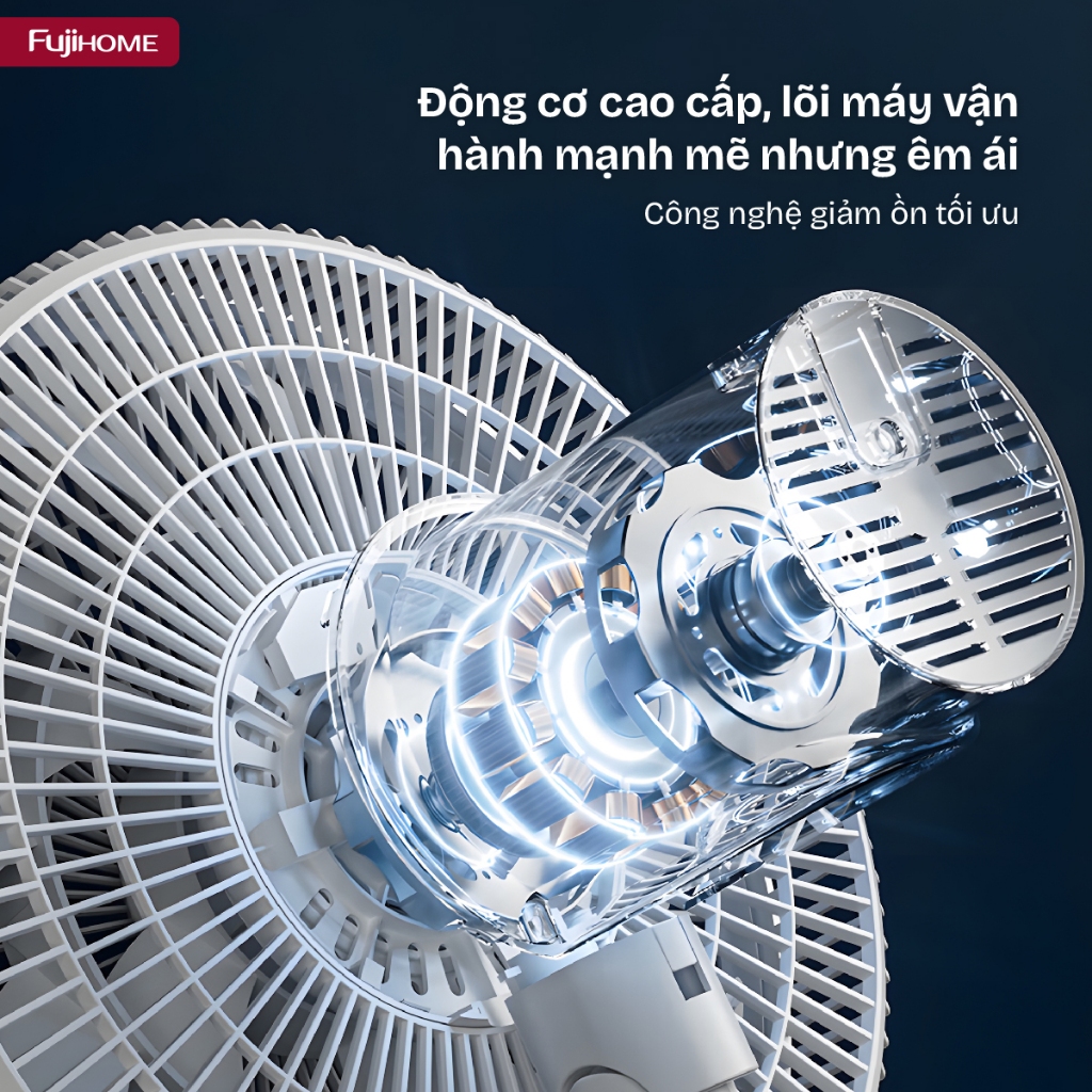 Quạt Đứng FUJIHOME SF3001 Nhập Khẩu Điều Khiển Từ Xa, Quạt Thông Minh 3 Mức Gió Gió Mạnh Siêu Êm