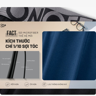Quần lót nam active trunk Microfiber mesh mảnh sợi công nghệ Quick-Dry siêu khô thoáng ONOFF-18UO25A022