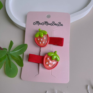 Set kẹp trái cây màu sắc dễ thương phù hợp mùa hè cho bé yêu