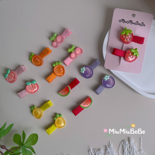 Set kẹp trái cây màu sắc dễ thương phù hợp mùa hè cho bé yêu