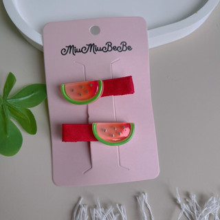 Set kẹp trái cây màu sắc dễ thương phù hợp mùa hè cho bé yêu