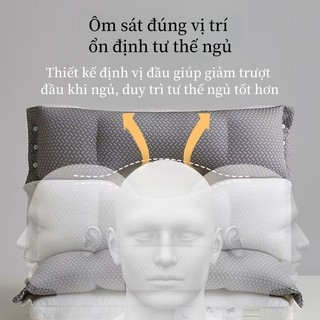 Gối massage Choice công thái học nâng đỡ cổ vai gáy kích thước siêu êm mềm