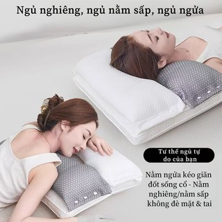 Gối massage Choice công thái học nâng đỡ cổ vai gáy kích thước siêu êm mềm