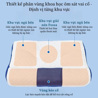 Ruột gối ngủ khách sạn chống đau mỏi vai gáy chất liệu bông tơi 3D cao cấp kích thước 48 x 74 cm